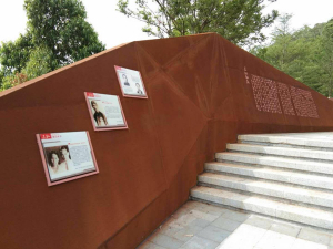 南沙耐候钢挡土墙